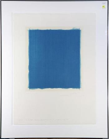 Surface is the between between vertical and horizontal - descended blue no 5 by 
																	Shoichi Ida