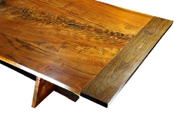 Claro walnut dining table by 
																			Enzo Bellini