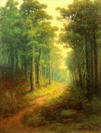 Sunshine in the woods by 
																			Carl Christian Dahlgren