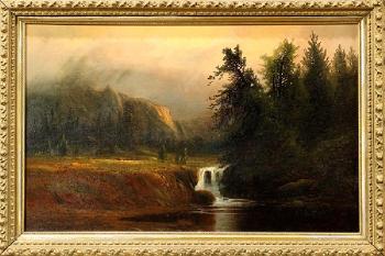 Creek Waterfall by 
																			Henry Arthur Elkins
