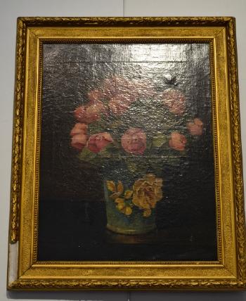 Roses dans un vase by 
																	Camille Leopold Cabaillot