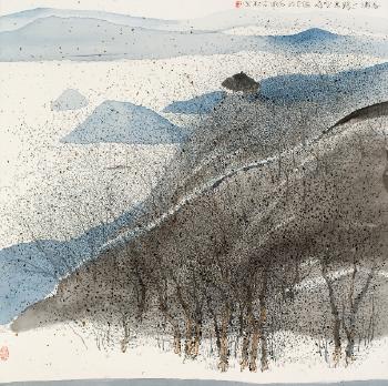 Chun Pu road with only bird calls by 
																	 Zhu Daoping