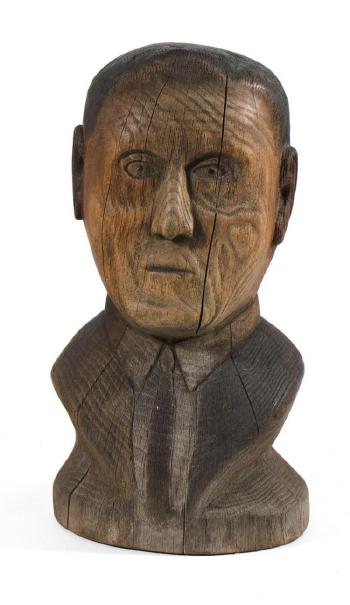 Bust of a man, a self-portrait of the artist by 
																			Silvio Zoratti