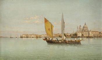 Fischerboot vor Venedig by 
																			Pietro Galter