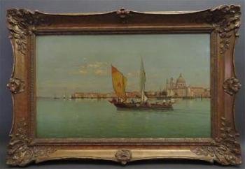 Fischerboot vor Venedig by 
																			Pietro Galter