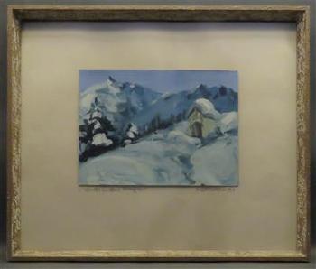 Winter in den Bergen by 
																			Oswald Kollreider