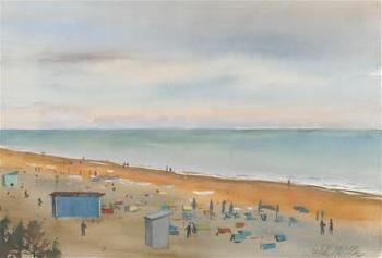 Am Strand by 
																			Erich Miller von Hauenfels