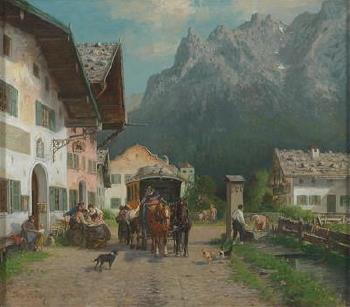 Way Station in the Mittenwald by 
																			Otto Fedder
