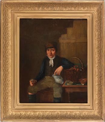 Farmer in the Parlour by 
																			Johann Michael Neder