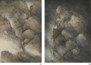 Yellowstone National Park V and Yellowstone National Park VI (Set of two Works) by 
																	 Wang Wucius