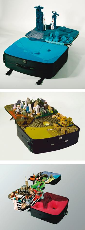 Portable City Series (Urumachi, Jiuquan, Amsterdam And Amsterveen) by 
																	 Yin Xiuzhen