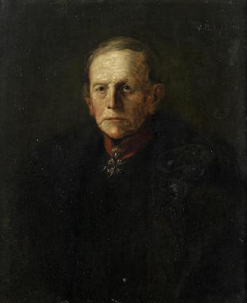 Portrait of Helmuth Karl Bernhard Graf von Moltke (1800-1891) by 
																	Vilma von Parlaghy