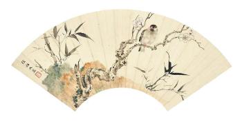 Bird and Plum Blossoms by 
																	 Xu Shaojiu