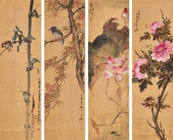 Flowers of the four seasons by 
																	 Zhang Shaoshi