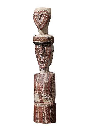 Untitled (double-sided Tiwi figure) by 
																	 Aurangnamirri