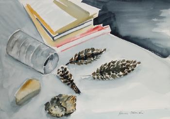 Still Life with Pine Cones II by 
																	Harold Wallerstein