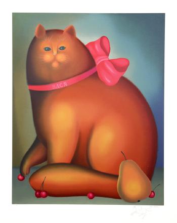 Cat with a Bow by 
																	Igor Galanin