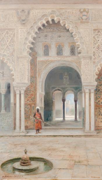 Alcázar of Seville by 
																			Frans Wilhelm Odelmark