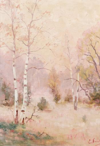 Birches by 
																			Eugen Taube