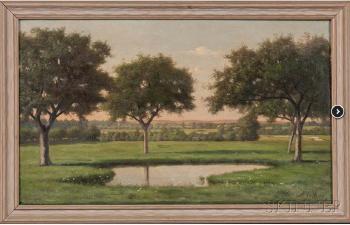 Pond at Sunset by 
																	Alfred Ordway