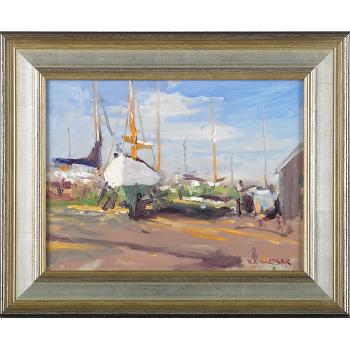 Beaton's Boat Yard Shed; Beaton's Boat Yard by 
																			Robert Waltsak