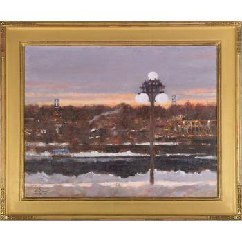 Winter, New Hope, from the Station by 
																			Anthony Autorino