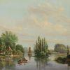 Ansichten vom Kanal in Loenen aan de Vecht by 
																			Petrus Josephus Lutgers