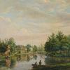 Ansichten vom Kanal in Loenen aan de Vecht by 
																			Petrus Josephus Lutgers