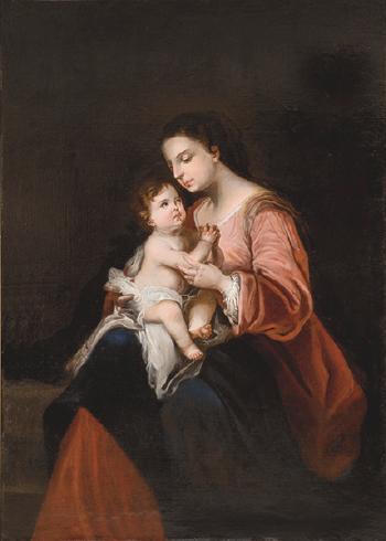 Virgen con Niño by 
																	Jose Gutierrez de la Vega