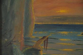 Bathers at sunset by 
																			Louis M Eilshemius