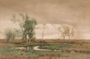 Landscape by 
																			Henry Farrer