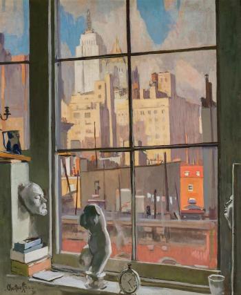View from Studio Window, New York by 
																			George Oberteuffer