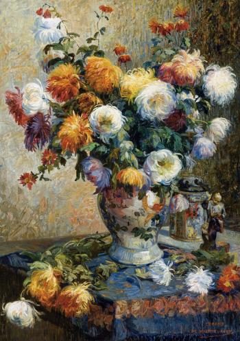 Stilleven met bloemen by 
																	Edmond de Maertelaere