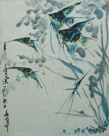 Angel fish by 
																	 Tan Kim Ser