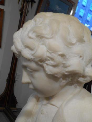 Marble Figure of a Boy by 
																			Antonio Piazza