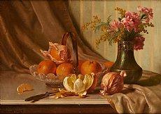 Oranges en fleurs by 
																	Edward van Ryswyck