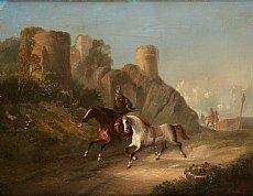 Les cavaliers sous le château-fort by 
																	 Ratti