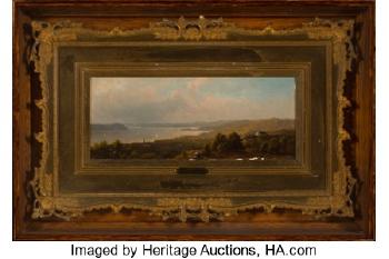 A View From Mr. Henry Villard Villa at Dobbs Ferry, Hudson by 
																			Hermann Fuchsel