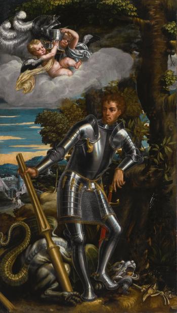 Saint George And The Dragon by 
																	Antonio Badile