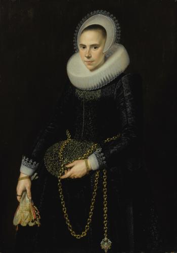 Portrait of A Lady, Aged 24 by 
																	Cornelis van der Voort