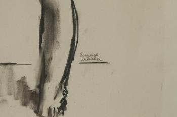 Standing female nude by 
																			Eugene Speicher