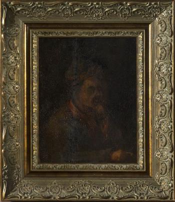 Portrait of a Pensive Man by 
																			Frederick Timpson l'Ons