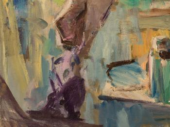 Nude in Purple Shoe by 
																			Youri Balikov