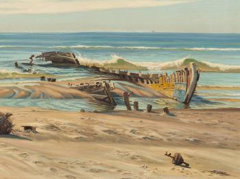 Wrack at Skagen by 
																			Carl Milton-Jensen