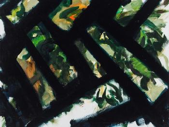 Abstract Composition in Green by 
																			Taro Otani