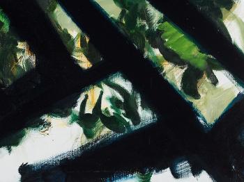 Abstract Composition in Green by 
																			Taro Otani