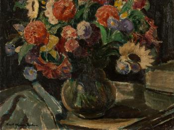 Summer Flowers in Vase by 
																			Kurt Haase-Jastrow