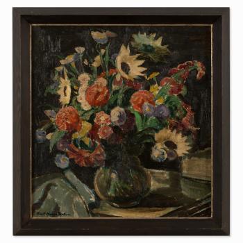 Summer Flowers in Vase by 
																			Kurt Haase-Jastrow