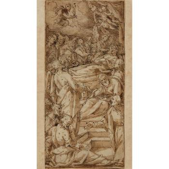 Death Of A Saint by 
																	Giovanni Battista della Rovere