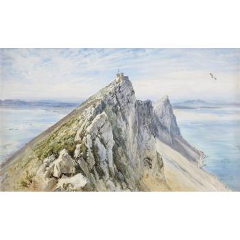A view of Gibraltar (The rock of Gibraltar) by 
																	Keeley Halswelle